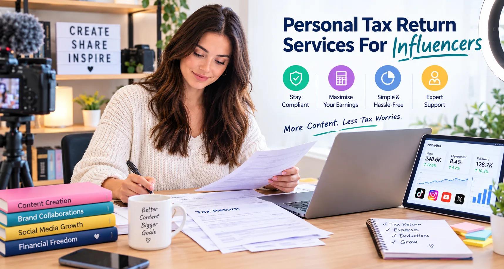 Personal Tax Return Services for Influencers: Managing Creator Income in the UK